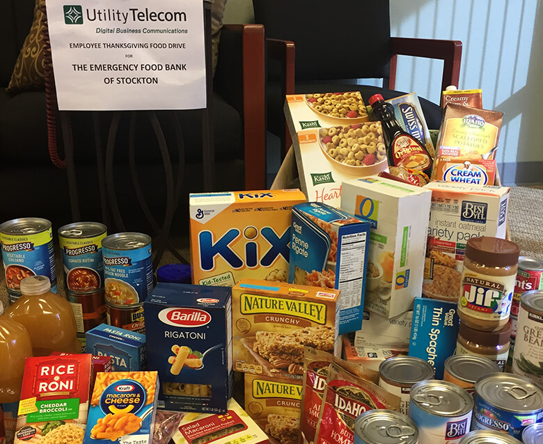 Thanksgiving Food Drive - Utility Telecom